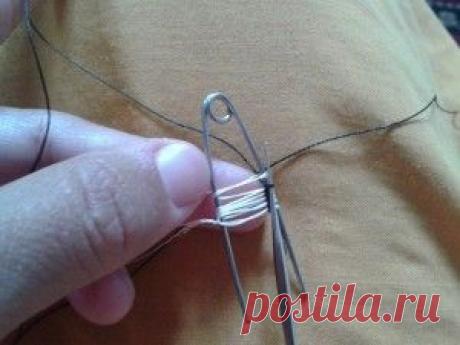 Интересный элемент крючком. Вязание на вилке. Мастер-класс. | razpetelka.ru