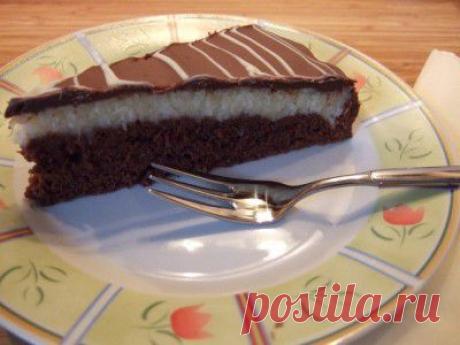 Шоколадно-кокосовый торт : Торты, пирожные