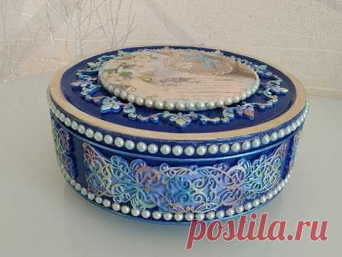 ШКАТУЛКА ИЗ ЖЕСТЯНОЙ КОРОБКИ.