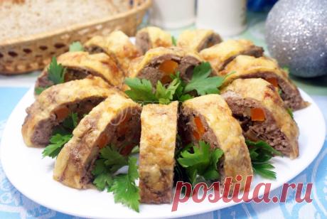 Мясной рулет с грибами и сыром – Рецепт с фото. Рецепты. Новогодние рецепты 2017. Новогодние закуски