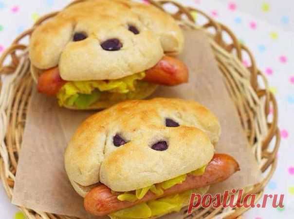 СОБАЧКА С СОСИСКОЙ - БУЛОЧКА КРЕАТИВНАЯ !!!