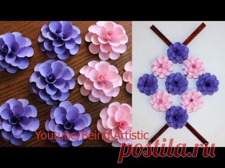 Paper Wall Hanging Craft Ideas - Paper Flower - Paper Craft - Wall Decoration Ideas
