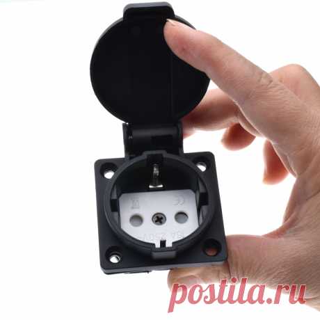 Waterproof AC 250V 16A German Standard Power Outlet Single Plug Waterproof Wall Socket-in Electrical Sockets from Home Improvement on Aliexpress.com | Alibaba Group