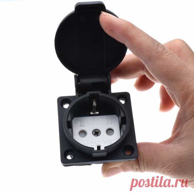 Waterproof AC 250V 16A German Standard Power Outlet Single Plug Waterproof Wall Socket-in Electrical Sockets from Home Improvement on Aliexpress.com | Alibaba Group