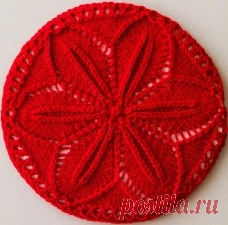 Круглый мотив спицами