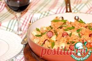 Рис с курицей и колбасками - кулинарный рецепт