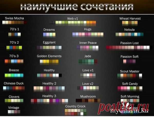 Сочетаемость цвета: Группа Мода