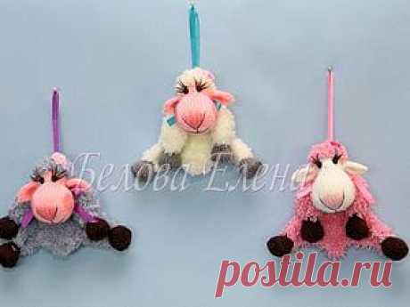 Вязание &quot;Мини-овечки&quot; на спицах - Ярмарка Мастеров - ручная работа, handmade