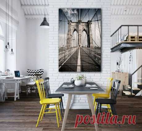 Картина &quot;Бруклинский мост&quot; по цене от 5900 руб. Размеры: 60x90 см, 80x120 см, 100x150 см, 120x180 см. Срок изготовления: 2-3 дня.