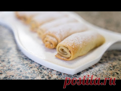 Печенье Трубочки с орехами Сигаретки с орехами нереально вкусные