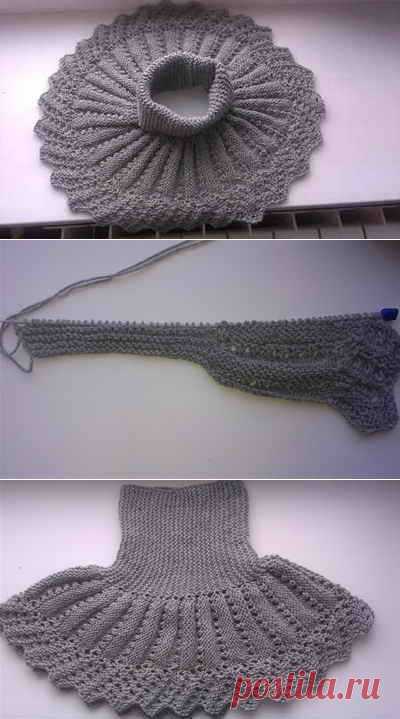 Вязанная манишка-воротник  | Рукоделие и хобби. Видео, фото: как сделать, сшить, связать своими руками