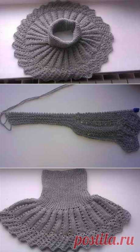 Вязанная манишка-воротник  | Рукоделие и хобби. Видео, фото: как сделать, сшить, связать своими руками