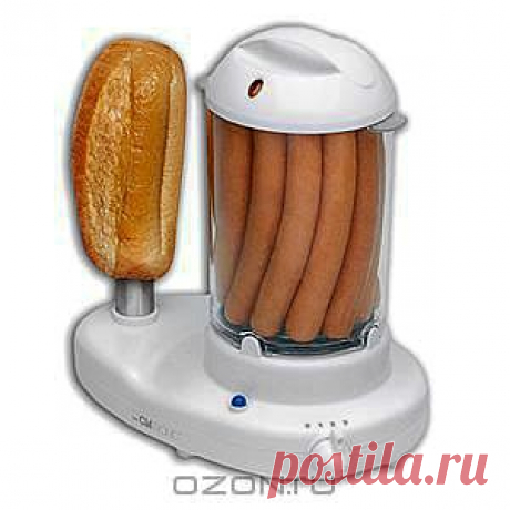Clatronic HDM 3420 EK, White хотдог-мейкер - Аппарат для приготовления хот-догов Clatronic HDM 3420 EK + яйцеварка - это уникальный кухонный аппарат от известного производителя бытовой техники. С ним вы легко и быстро приготовите от 1 до 14 сосисок и отварите до 6 яиц. Булочка разогревается благодаря вертикальному вертелу. Вы давно мечтали о вкусных и лёгких завтраках? Тогда этот аппарат приятно порадует вас.