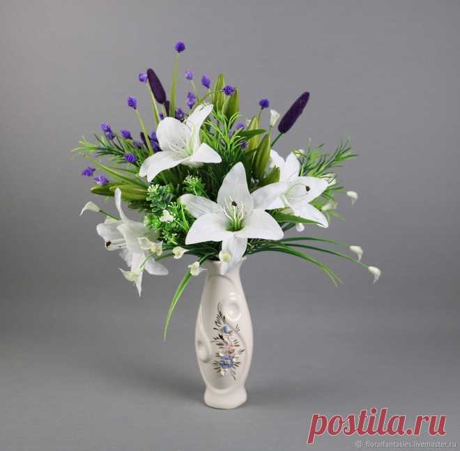 Букет с лилиями 