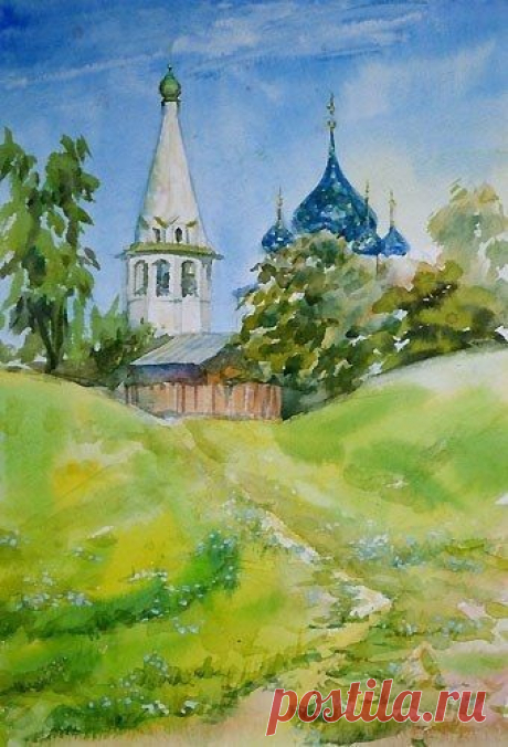 ​Церковь акварелью