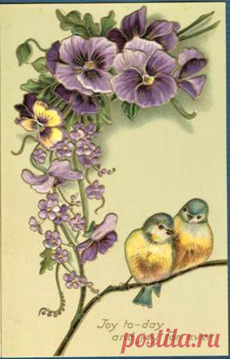 I love Victorian cards - this would look amazing cut out and decoupaged up in layers | Print it! .... Artistic