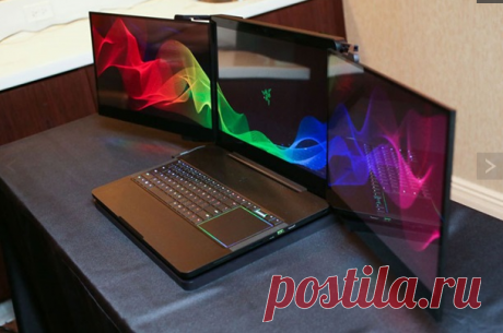 Представлен первый ноутбук с тремя экранами | Однако Жизнь
