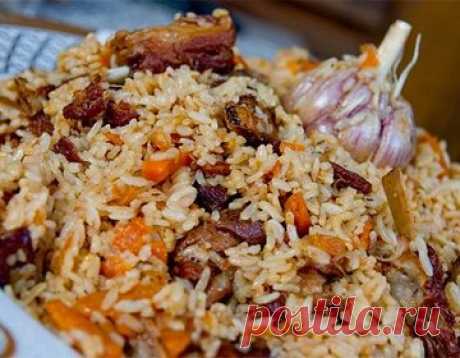 Плов с барбарисом, 5 рецептом приготовления:c зирой, куркумой и свининой