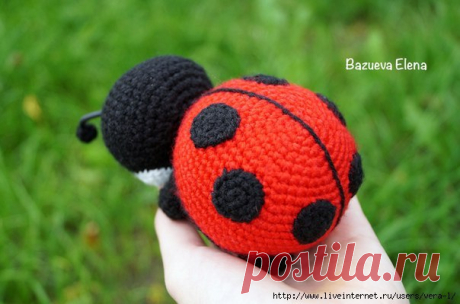 Вязаная божья коровка :)
Автор: Базуева Елена