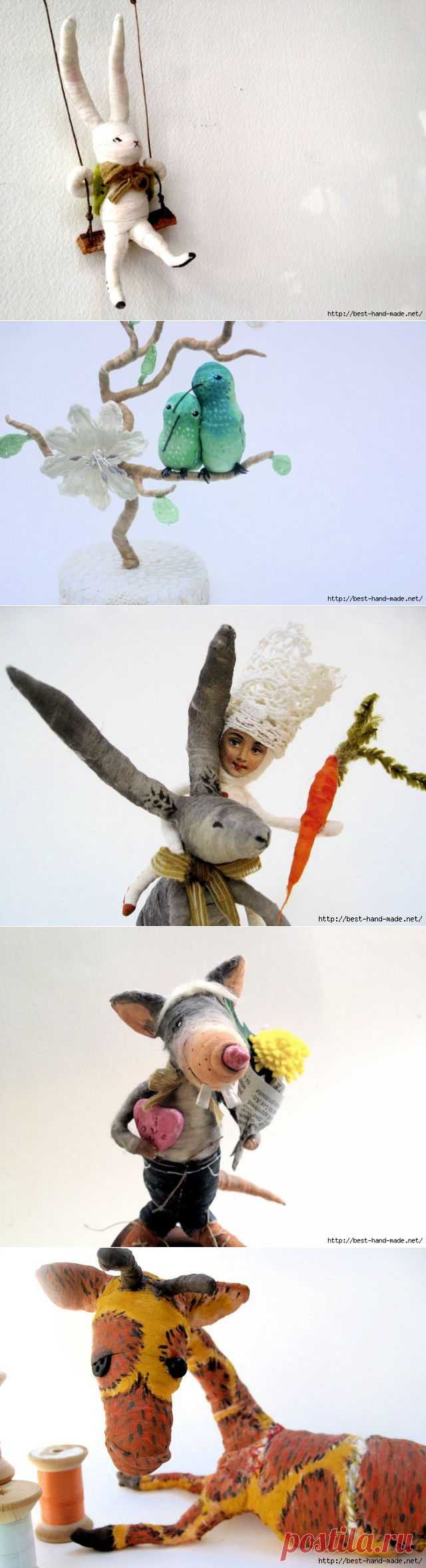 Чудесные хлопковые игрушки от Spun on Cotton, США