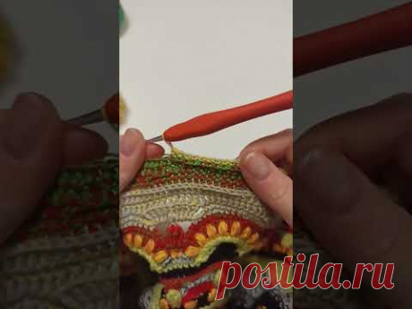 3ЗП СБН или как вязать за третью заднюю петлю #крючком #пледкрючком