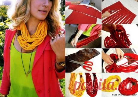 Вторая жизнь старых футболок, свитеров.