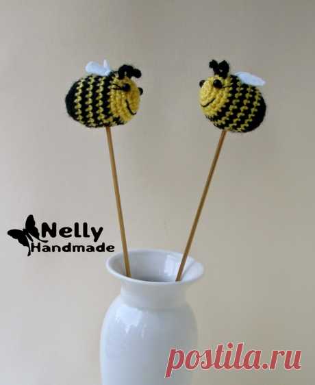 Nelly Handmade: Пчелки в вазочке. Описание