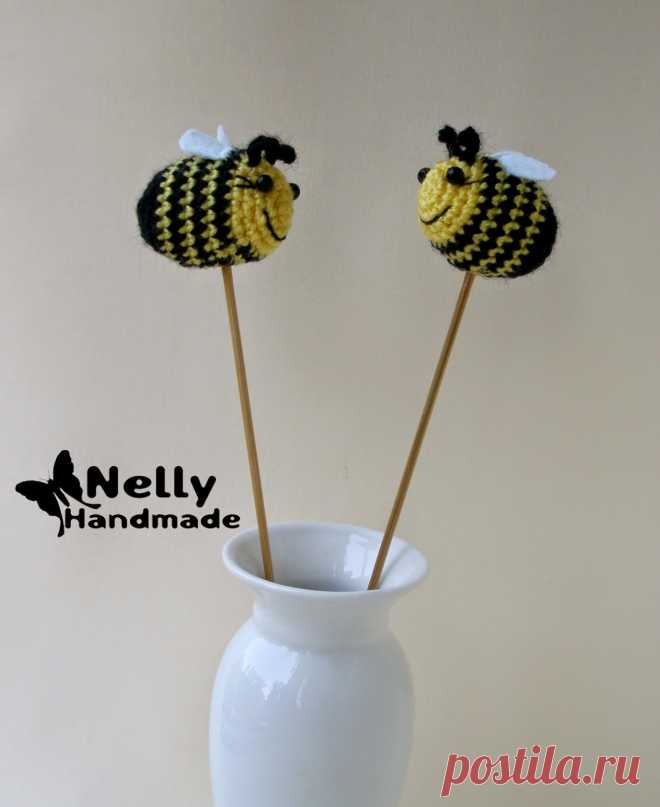 Nelly Handmade: Пчелки в вазочке. Описание