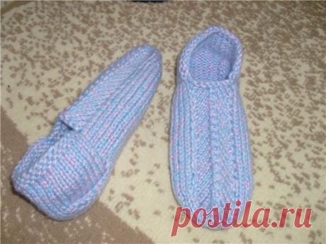 Следки на двух спицах