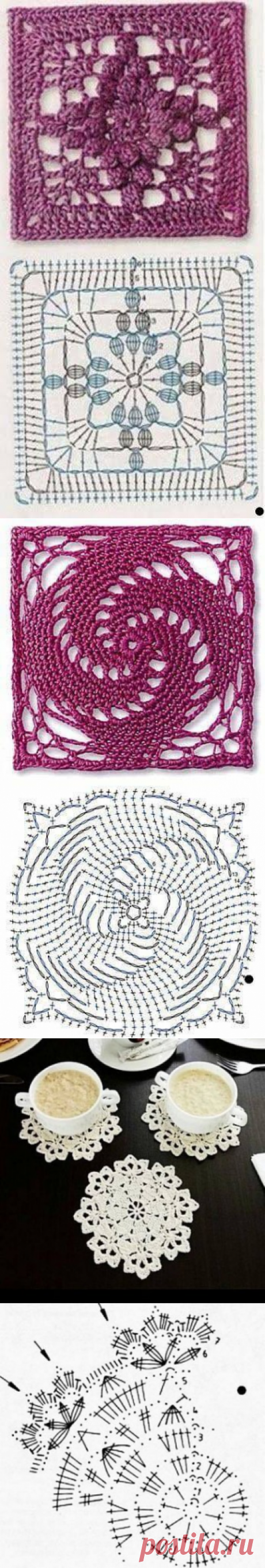 Симпатичные мотивы крючком, в копилку мастерицы! из категории Интересные идеи – Вязаные идеи, идеи для вязания