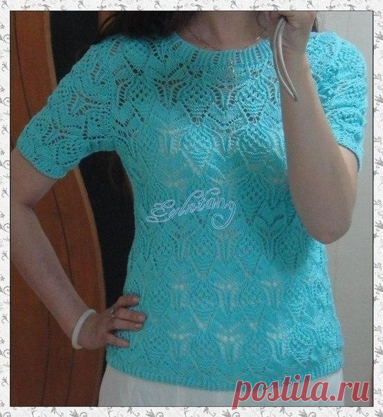Ажурная кофта спицами / Вязание / Handlife.ru - творческая жизнь!