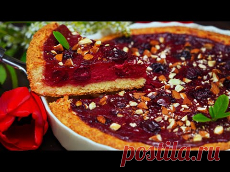 Мы ВЛЮБИЛИСЬ в ЭТОТ ПИРОГ! 🍒 НЕЖНОЕ тесто и МНОООГО НАЧИНКИ! Вишневый Пирог | Кулинарим с Таней