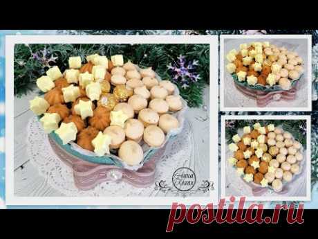 МК🎂ТОРТИК ИЗ ПЕЧЕНЬЯ И МАРШМЕЛЛОУ🎂Сладкая композиция своими руками🎂