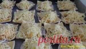 Закуска из слоеного теста с курицей/Сайт с пошаговыми рецептами с фото для тех кто любит готовить
