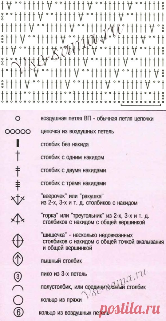 Плотный узор крючком 4 - Плотные узоры крючком