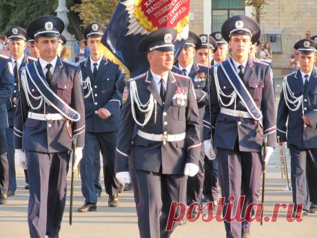 Парад оркестра МВД