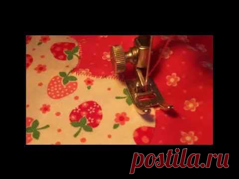 Как выполнять аппликацию на швейной машинке.