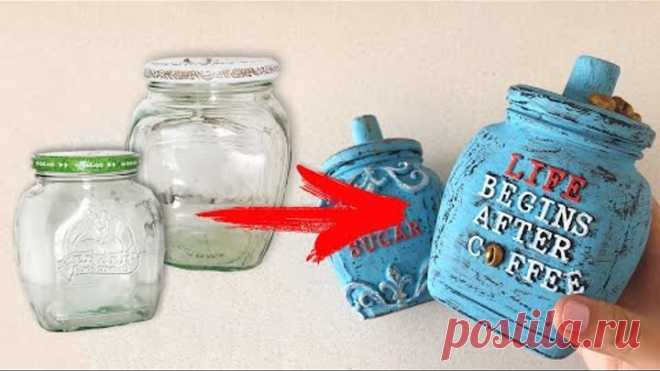 DIY Simple idea from Glass jars | Recycling ideas | Cardboard craft