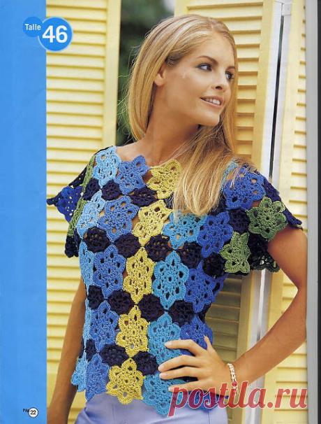 Delicadezas en crochet Gabriela: Blusita paso a paso