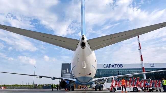 В аэропорту Саратова сняли ограничения на прием и выпуск самолетов