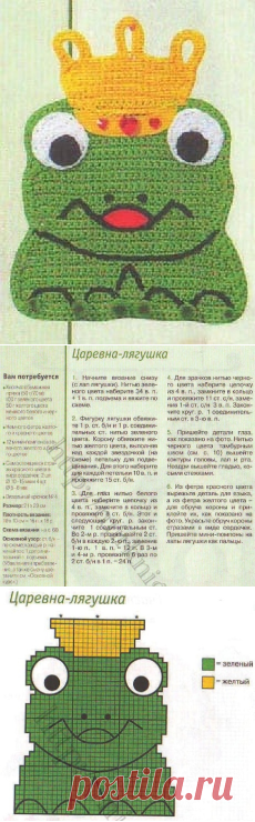 Прихватка - лягушка | Вязаные крючком аксессуары