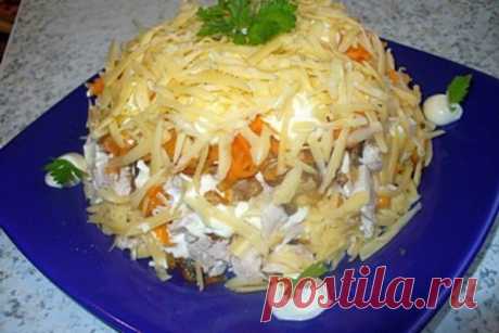 Слоеный салат «Курочка под шубой» с грибами — Полезные советы