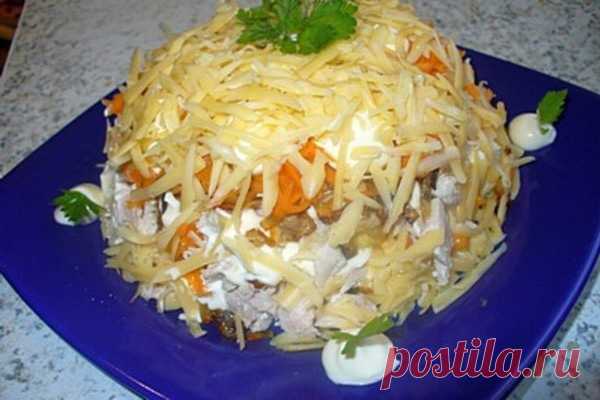 Слоеный салат «Курочка под шубой» с грибами — Полезные советы