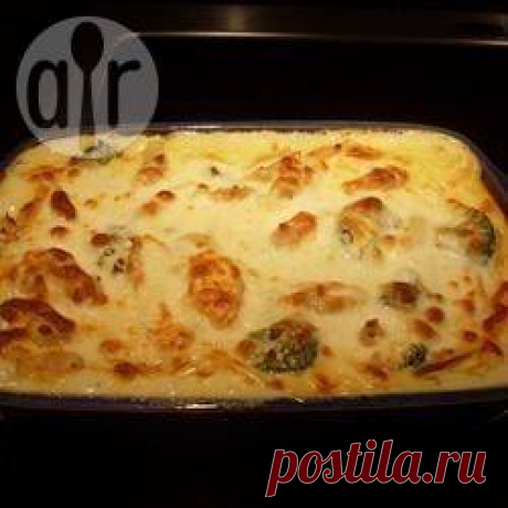 Запеканка из макарон с брокколи