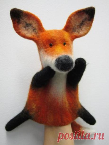 Мокрое валяние из шерсти: лисенок - игрушка на руку, мастер-класс для начинающих