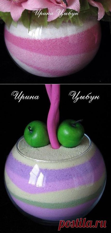 Цветной песок для декора | Хитрости Жизни