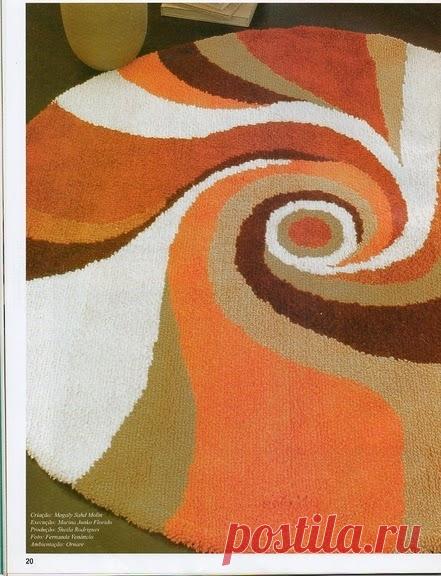 Коврики своими руками в технике ковровой вышивки