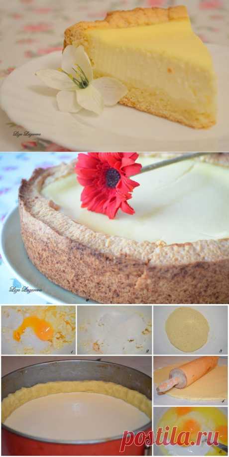 MY FOOD или проверено Лизой: Ванильный сметанник из песочного теста