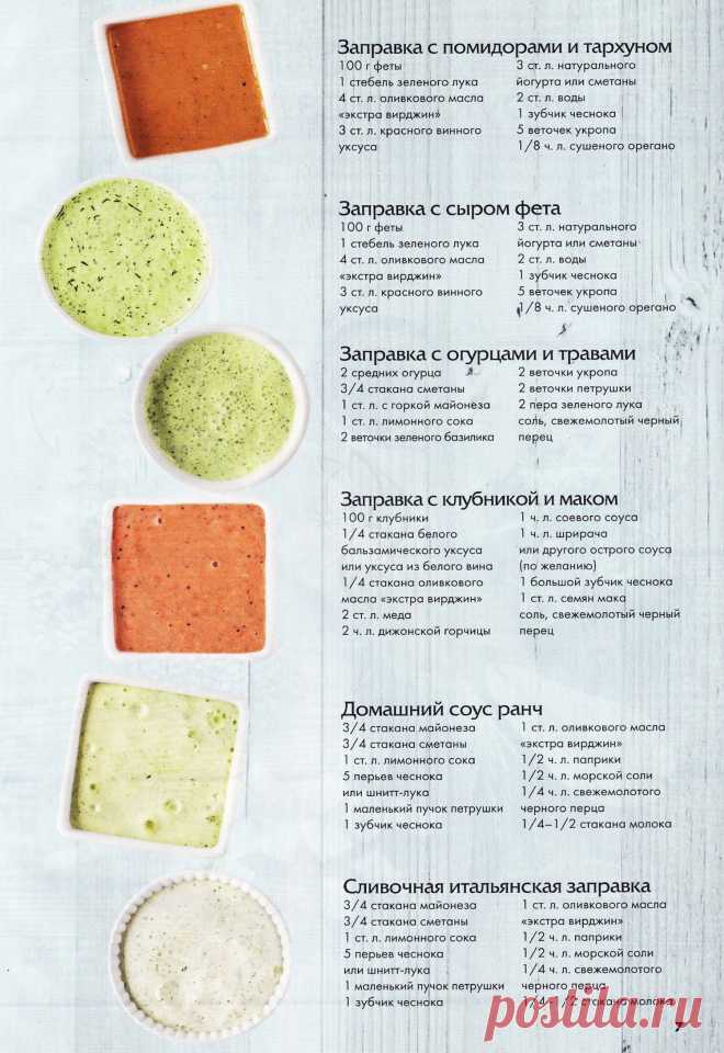 Заправки, соусы