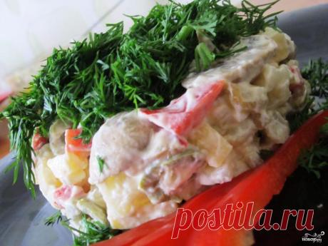 Салат с грибами и оливками - пошаговый кулинарный рецепт с фото на Повар.ру